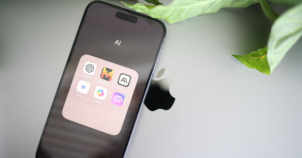 Logo Apple stylisé avec des éléments d'intelligence artificielle